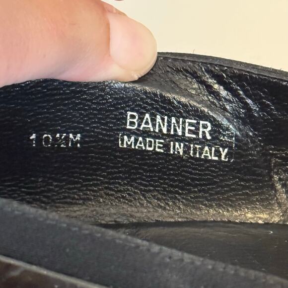 Bally Banner Dress Shoes Mens 10.5M Black Patent Leather Formal Business Italy main image 10
